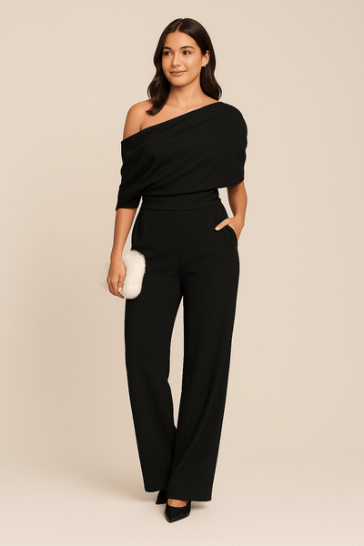 July | Elegant Spring Jumpsuit With Single Breasted Neckline